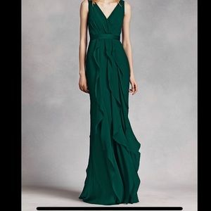 White by Vera Wang Bridesmaid dress in “Forrest”